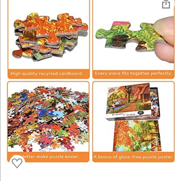 Autumn village 1000 piece jigsaw puzzle - Picture 3 of 6